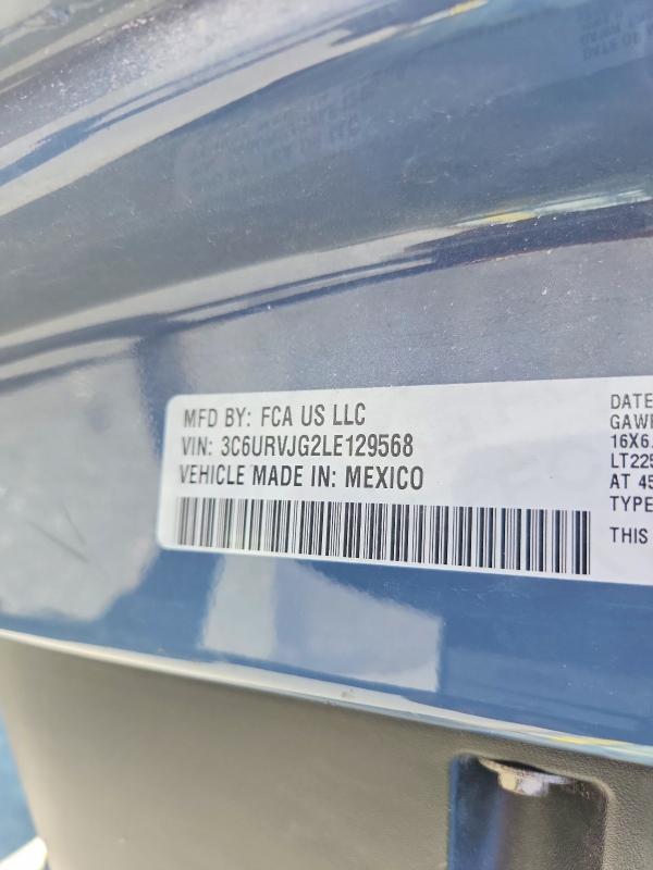 2020 Ram Promaster 3500 მანქანა იყიდება აუქციონზე, vin: 3C6URVJG2LE129568, აუქციონის ნომერი: 59809636