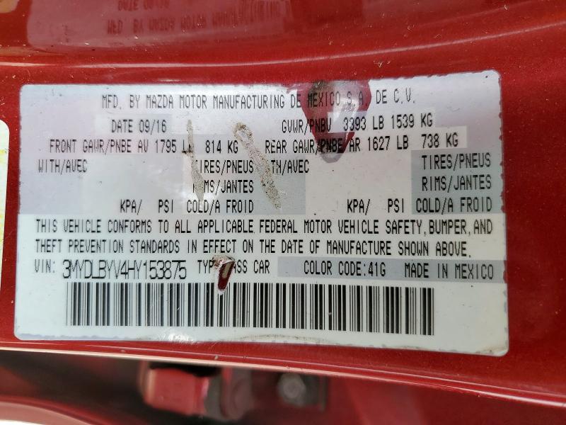 Продажа на аукционе авто 2017 Toyota Yaris Ia, vin: 3MYDLBYV4HY153875, номер лота: 62966796