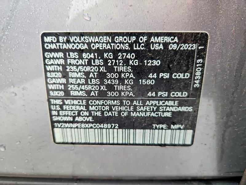 Aukcja sprzedaży 2023 Volkswagen Id.4, vin: 1V2WNPE8XPC048972, numer aukcji: 59962916