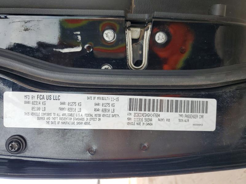 Aukcja sprzedaży 2016 Chrysler 300c, vin: 2C3CCAEGXGH147694, numer aukcji: 61122386