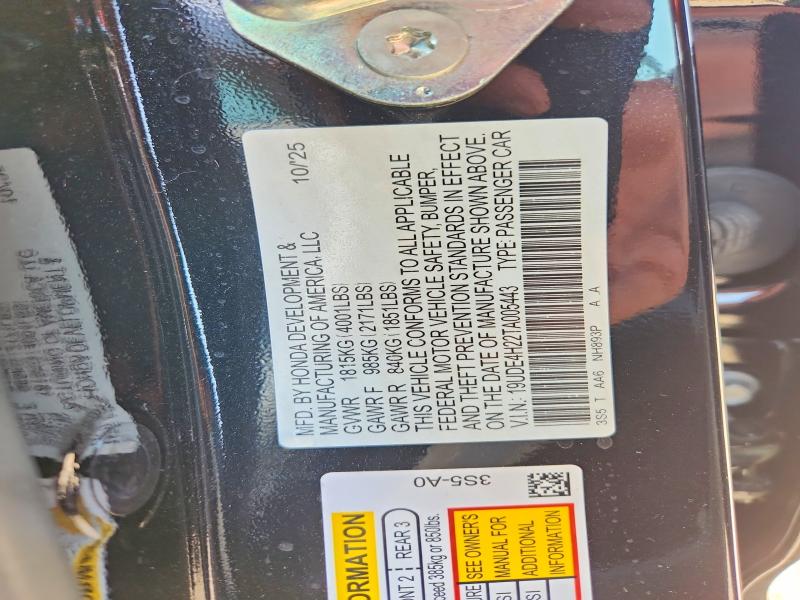 62863546 :رقم المزاد ، 19UDE4H22TA005443 vin ، 2026 Acura Integra مزاد بيع
