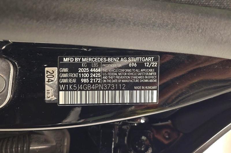 Aukcja sprzedaży 2023 Mercedes-benz Cla, vin: W1K5J4GB4PN373112, numer aukcji: 62264396