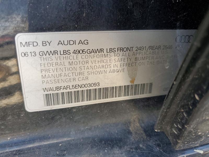 Продаж на аукціоні авто 2014 Audi A4, vin: WAUBFAFL5EN003093, номер лоту: 62700356