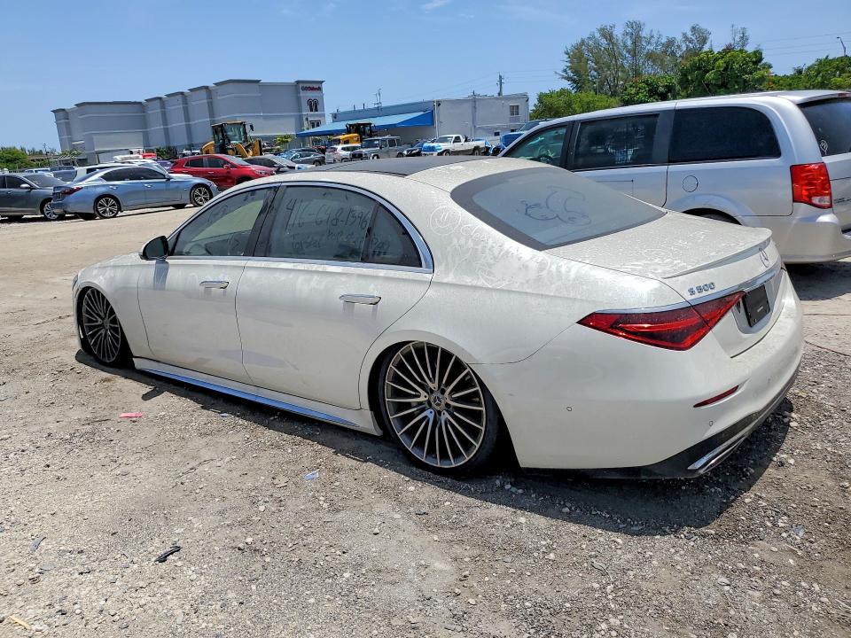 2022 Mercedes-benz S მანქანა იყიდება აუქციონზე, vin: W1K6G6DB0NA160147, აუქციონის ნომერი: 61142846