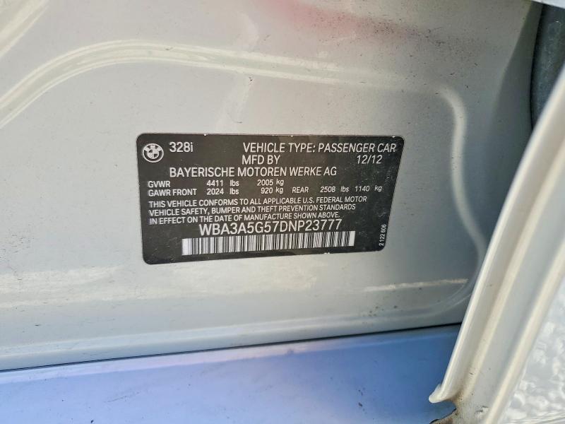 Продаж на аукціоні авто 2013 Bmw 328, vin: WBA3A5G57DNP23777, номер лоту: 60979746