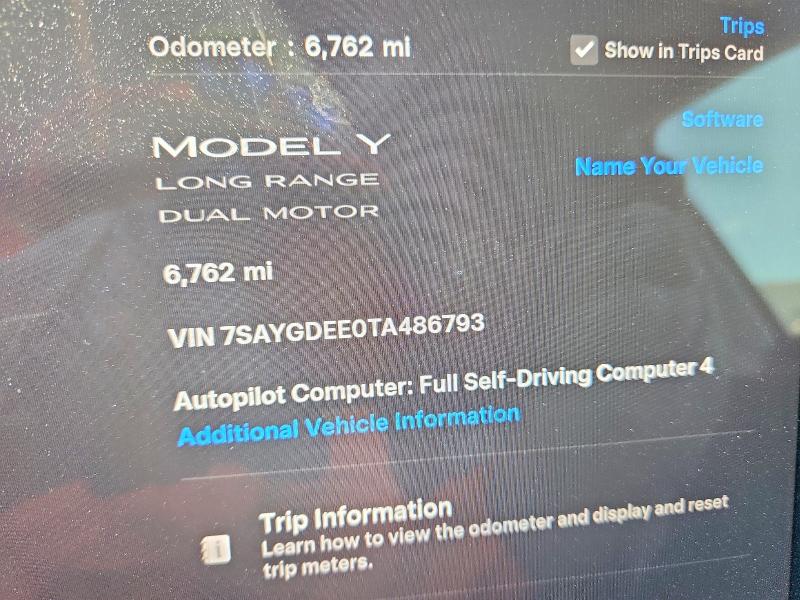 Aukcja sprzedaży 2026 Tesla Model Y, vin: 7SAYGDEE0TA486793, numer aukcji: 63149706