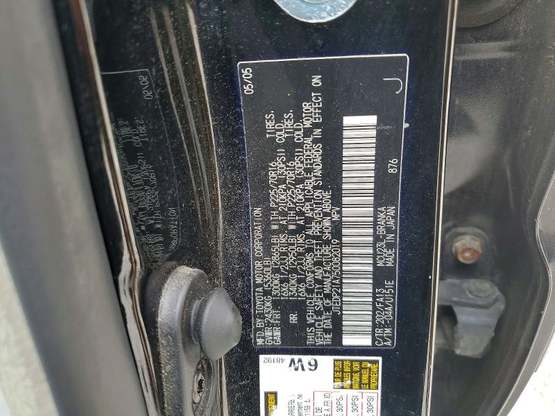Продажа на аукционе авто 2005 Toyota Highlander, vin: JTEDP21A750082019, номер лота: 61804746