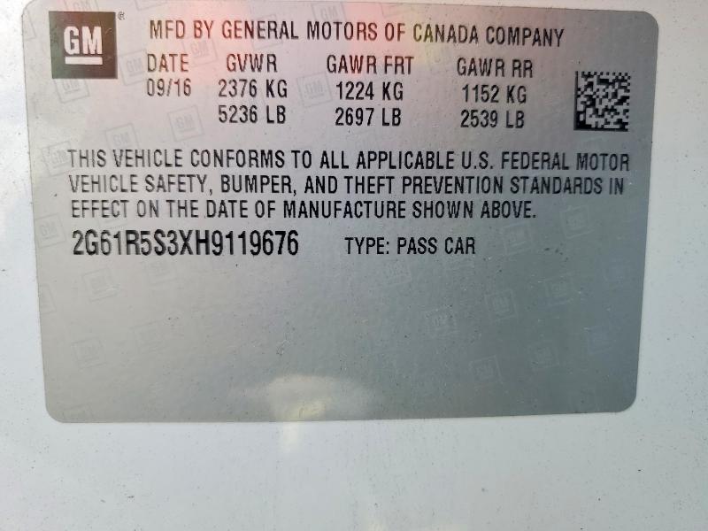 Продажа на аукционе авто 2017 Cadillac Xts, vin: 2G61R5S3XH9119676, номер лота: 62294696