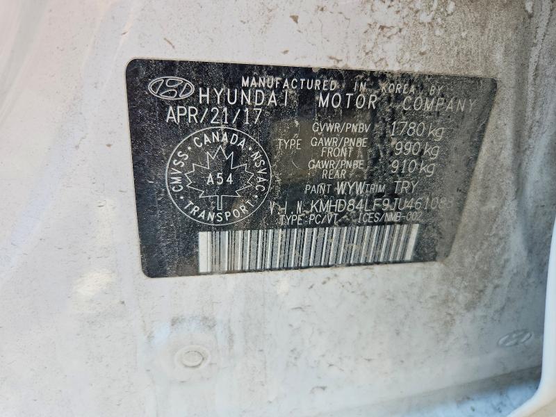 Продажа на аукционе авто 2018 Hyundai Elantra, vin: KMHD84LF9JU461088, номер лота: 60626346