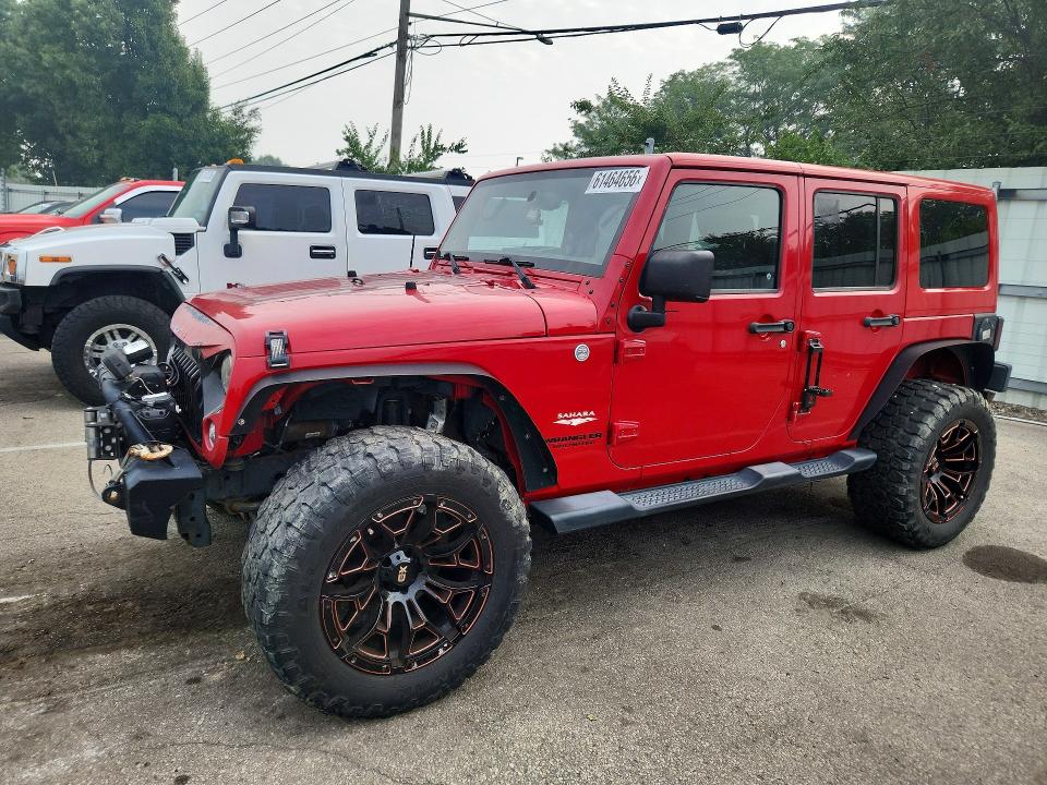 61464656 :رقم المزاد ، 1C4BJWEG0EL128355 vin ، 2014 Jeep Wrangler Unlimited مزاد بيع