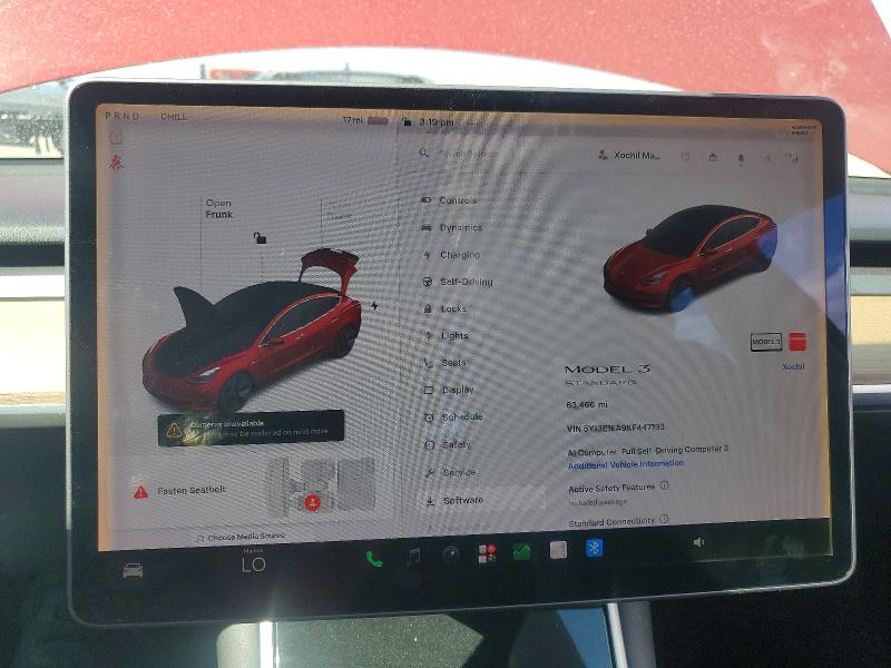 Aukcja sprzedaży 2019 Tesla Model 3, vin: 5YJ3E1EA9KF447193, numer aukcji: 63014496