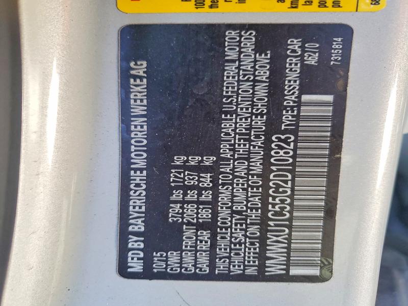 Aukcja sprzedaży 2016 Mini Cooper, vin: WMWXU1C55G2D10823, numer aukcji: 61818636
