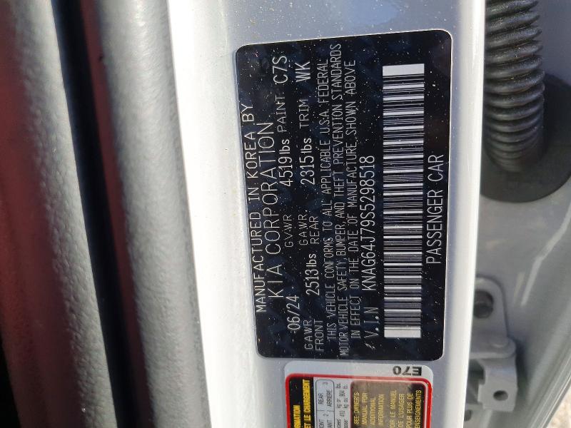 Aukcja sprzedaży 2025 Kia K5, vin: KNAG64J79S5298518, numer aukcji: 61020116