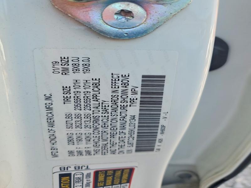 2019 Acura Rdx მანქანა იყიდება აუქციონზე, vin: 5J8TC2H55KL031344, აუქციონის ნომერი: 62968296