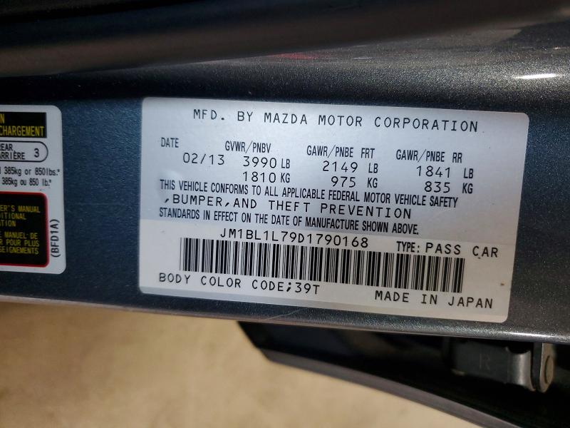 Aukcja sprzedaży 2013 Mazda 3, vin: JM1BL1L79D1790168, numer aukcji: 60671936