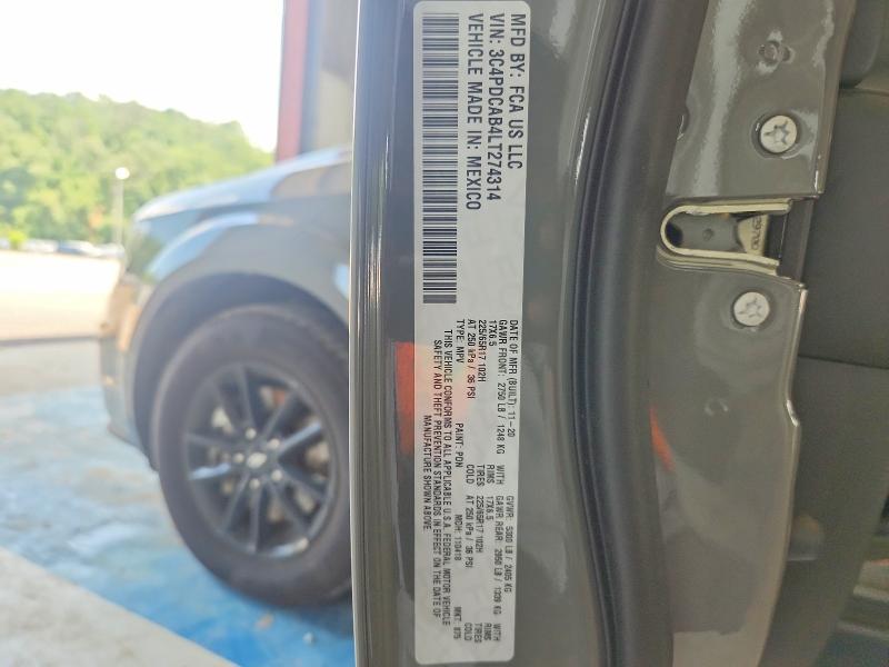 Aukcja sprzedaży 2020 Dodge Journey, vin: 3C4PDCAB4LT274314, numer aukcji: 59117516