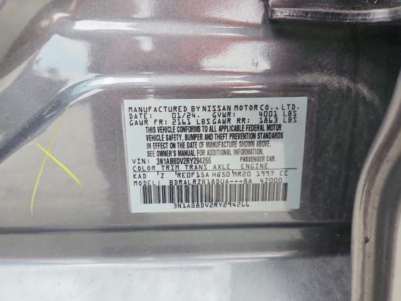 Продажа на аукционе авто 2024 Nissan Sentra, vin: 3N1AB8DV2RY294266, номер лота: 61879606