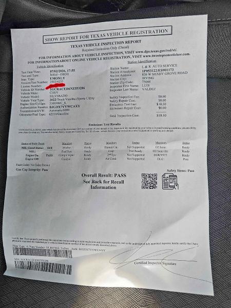 Aukcja sprzedaży 2022 Chevrolet Silverado, vin: 1GCRACED6NZ553286, numer aukcji: 61368266