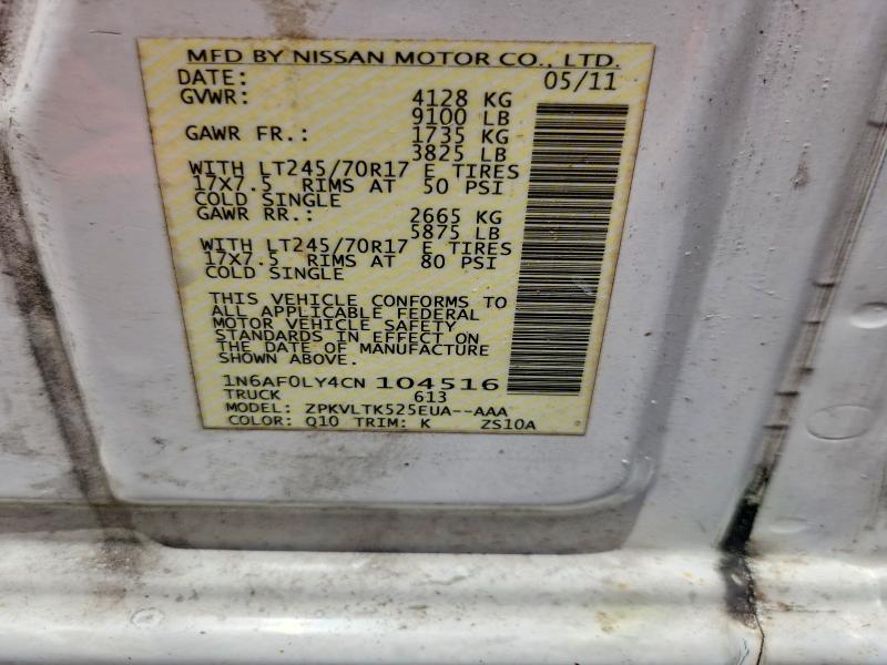 Продаж на аукціоні авто 2012 Nissan Nv, vin: 1N6AF0LY4CN104516, номер лоту: 64408816