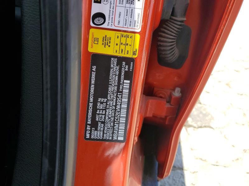 Продажа на аукционе авто 2014 Bmw X1, vin: WBAVM1C52EVW49541, номер лота: 59643806