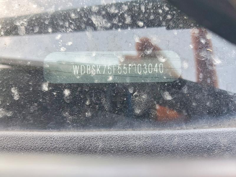 60478326 :رقم المزاد ، WDBSK75F55F103040 vin ، 2005 Mercedes-benz Sl مزاد بيع