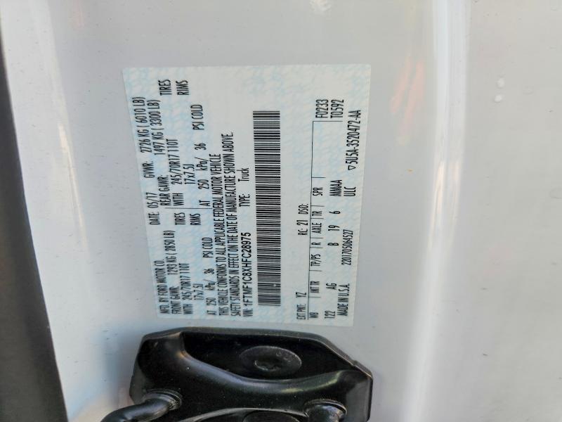 Aukcja sprzedaży 2017 Ford F150, vin: 1FTMF1C8XHFC28975, numer aukcji: 63290356