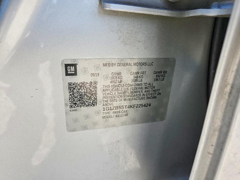 Aukcja sprzedaży 2019 Chevrolet Malibu, vin: 1G1ZB5ST4KF225424, numer aukcji: 60176246