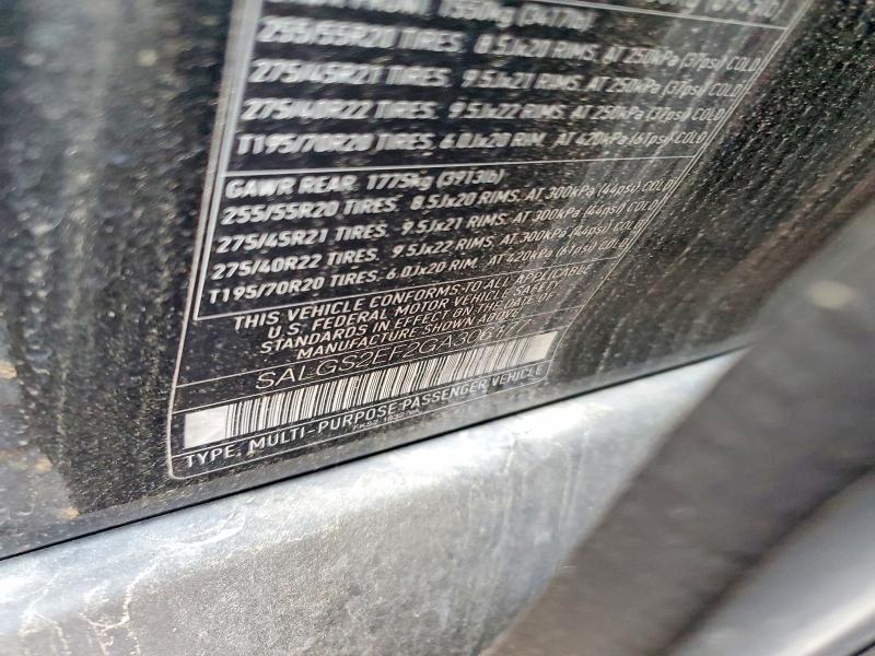 Продаж на аукціоні авто 2016 Land Rover Range Rover, vin: SALGS2EF2GA306177, номер лоту: 60217156