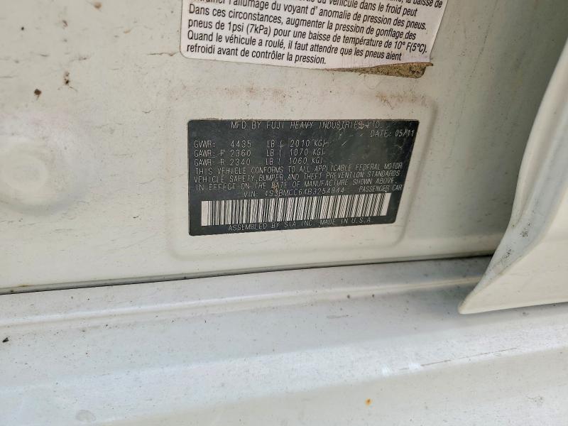 Aukcja sprzedaży 2011 Subaru Legacy, vin: 4S3BMCC64B3254844, numer aukcji: 63245536