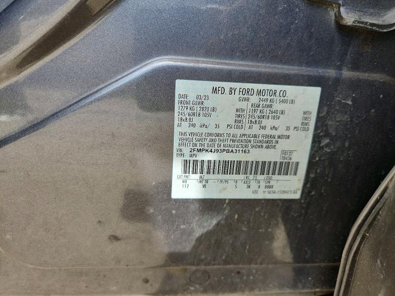 Aukcja sprzedaży 2023 Ford Edge, vin: 2FMPK4J93PBA31163, numer aukcji: 60988096