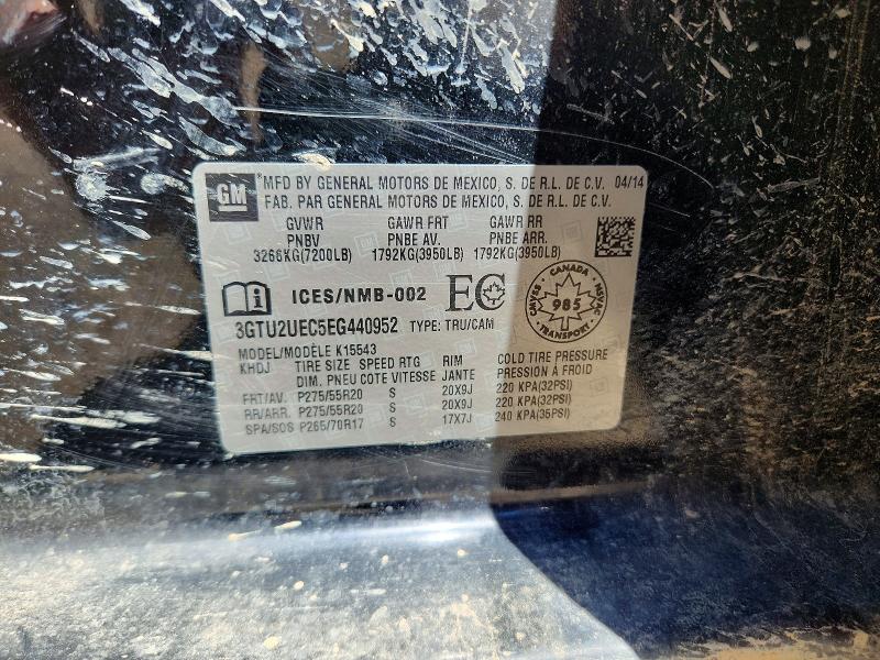 Продажа на аукционе авто 2014 Gmc Sierra, vin: 3GTU2UEC5EG440952, номер лота: 58956546