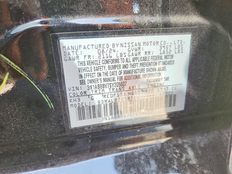 Aukcja sprzedaży 2025 Nissan Sentra, vin: 3N1AB8BV7SY205607, numer aukcji: 61362456