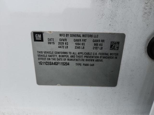 Продаж на аукціоні авто 2016 Chevrolet Malibu Limited, vin: 1G11C5SA4GF115294, номер лоту: 60426946