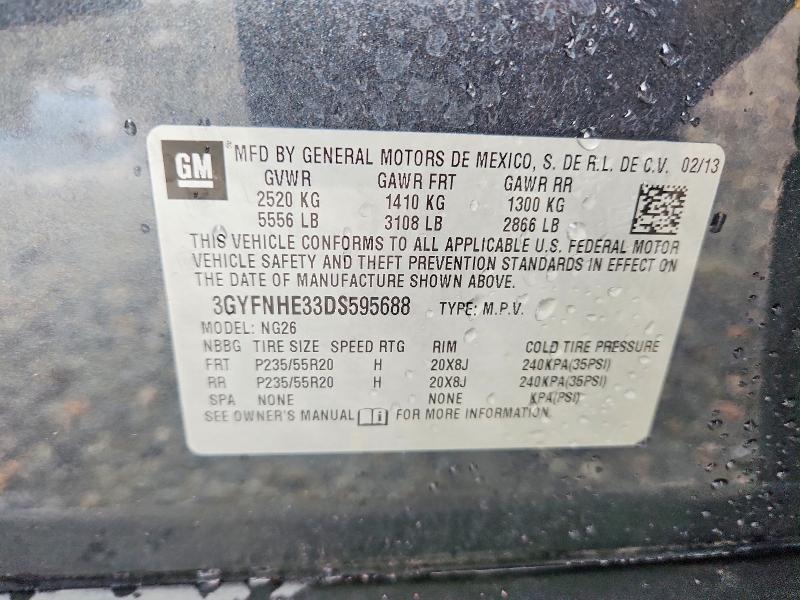 Продаж на аукціоні авто 2013 Cadillac Srx, vin: 3GYFNHE33DS595688, номер лоту: 59901936