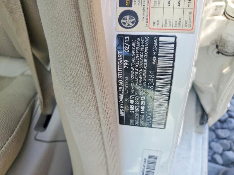 60836846 :رقم المزاد ، WDDGF8AB1DG083484 vin ، 2013 Mercedes-benz C مزاد بيع