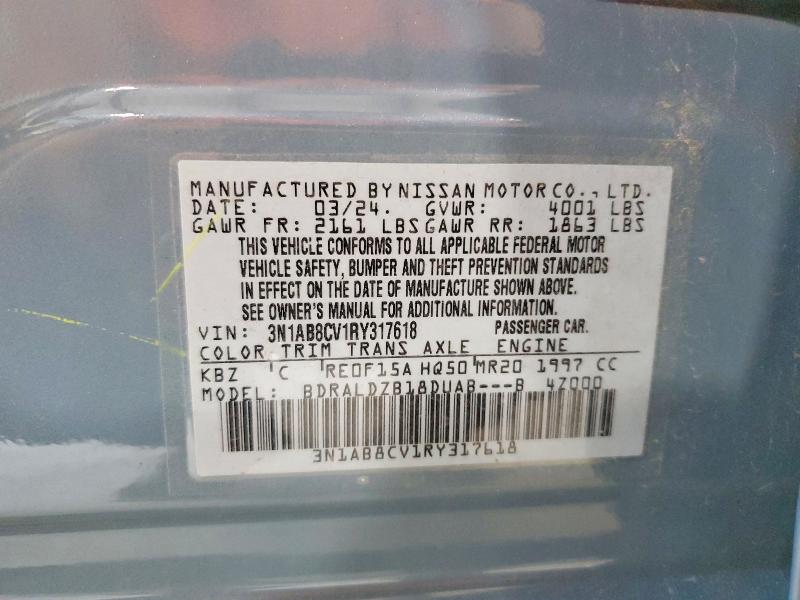 Aukcja sprzedaży 2024 Nissan Sentra, vin: 3N1AB8CV1RY317618, numer aukcji: 59277936