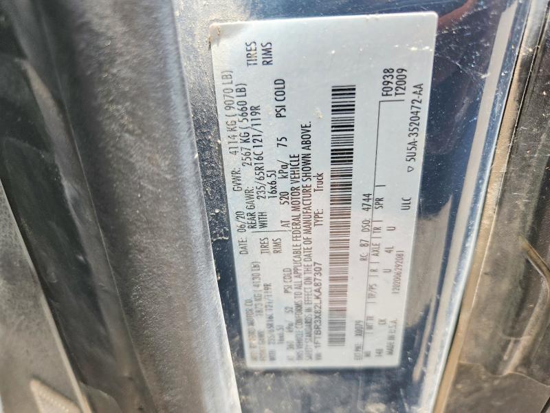 Aukcja sprzedaży 2020 Ford Transit, vin: 1FTBR3X82LKA87307, numer aukcji: 58766536