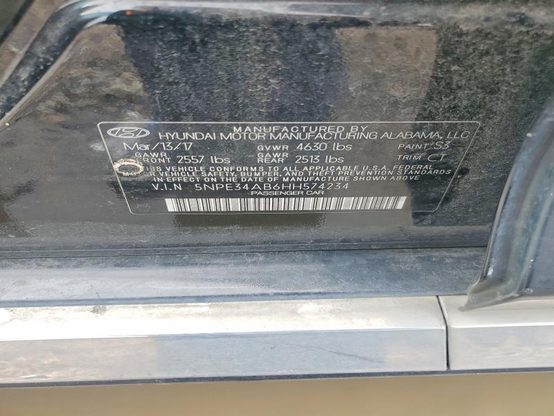 Продаж на аукціоні авто 2017 Hyundai Sonata, vin: 5NPE34AB6HH574234, номер лоту: 61222786
