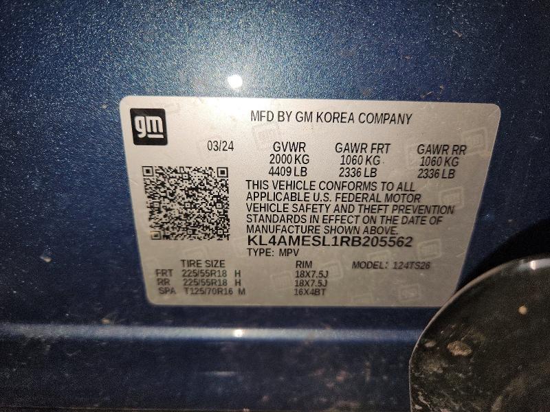 Aukcja sprzedaży 2024 Buick Encore Gx, vin: KL4AMESL1RB205562, numer aukcji: 62486256