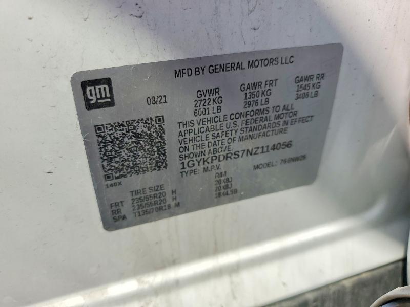 Продаж на аукціоні авто 2022 Cadillac Xt6 Premiu, vin: 1GYKPDRS7NZ114056, номер лоту: 55569416