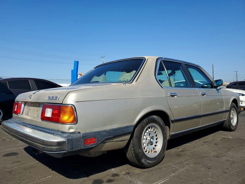 Aukcja sprzedaży 1985 Bmw 735, vin: WBAFH8408F0637784, numer aukcji: 63252806