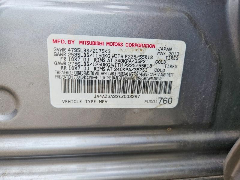 Продажа на аукционе авто 2014 Mitsubishi Outlander, vin: JA4AZ3A32EZ003287, номер лота: 62951696