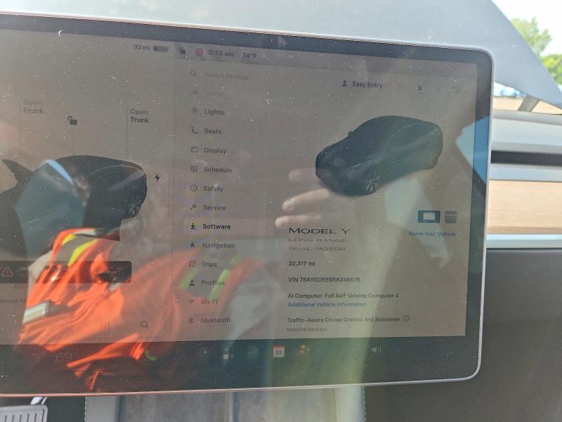 Aukcja sprzedaży 2024 Tesla Model Y, vin: 7SAYGDEE5RA246678, numer aukcji: 62514546