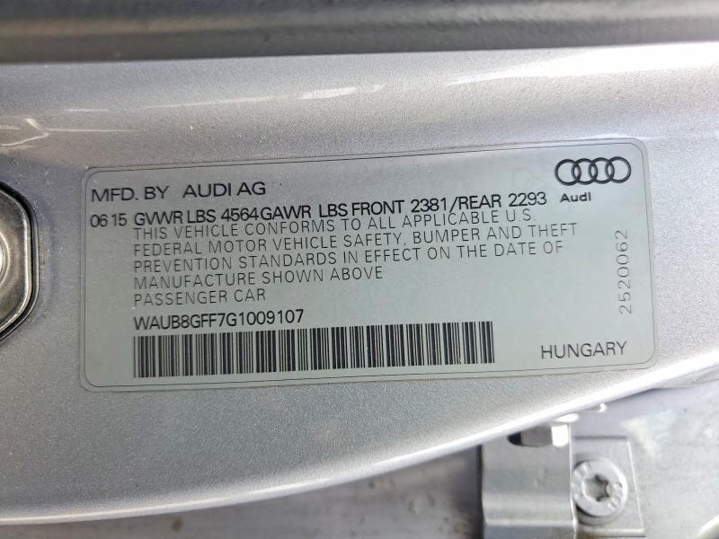 Продаж на аукціоні авто 2016 Audi A3, vin: WAUB8GFF7G1009107, номер лоту: 59642866