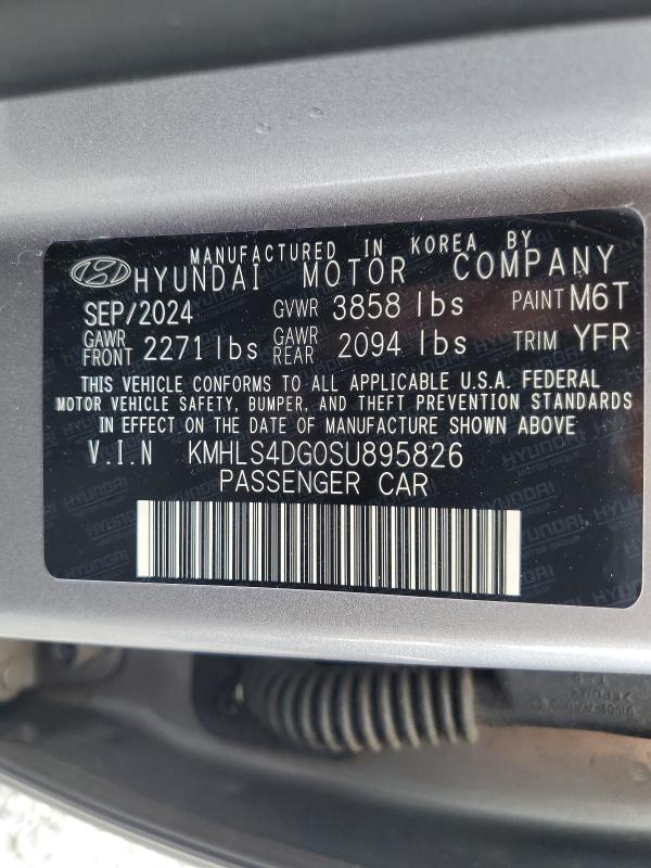 Aukcja sprzedaży 2025 Hyundai Elantra, vin: KMHLS4DG0SU895826, numer aukcji: 60400756