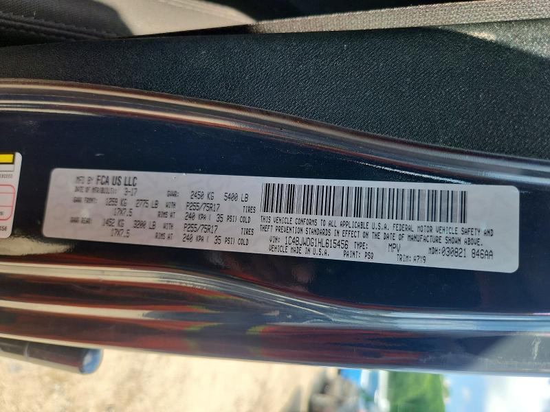 Продажа на аукционе авто 2017 Jeep Wrangler Unlimited, vin: 1C4BJWDG1HL615456, номер лота: 60310366