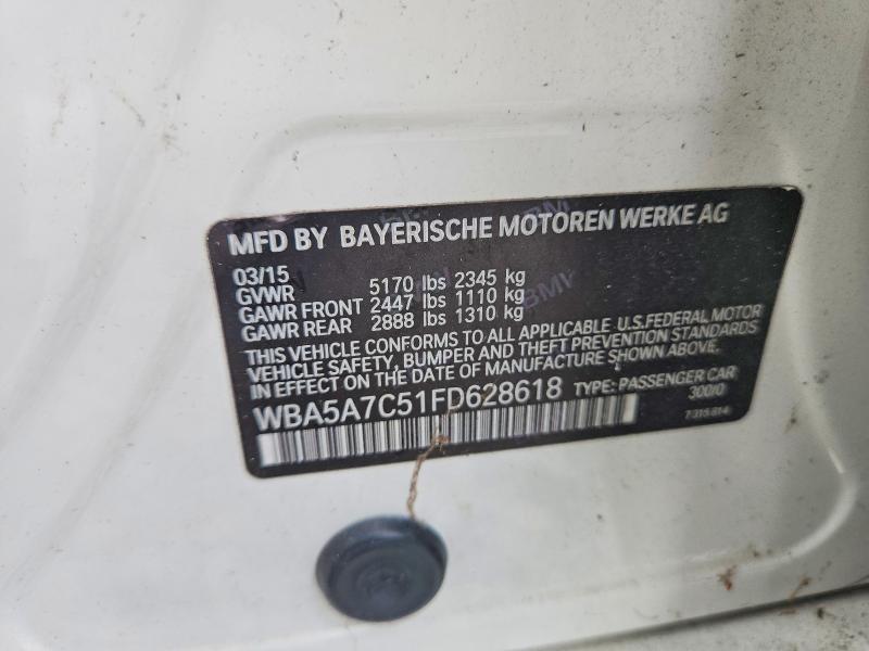 Продаж на аукціоні авто 2015 Bmw 528, vin: WBA5A7C51FD628618, номер лоту: 59788376
