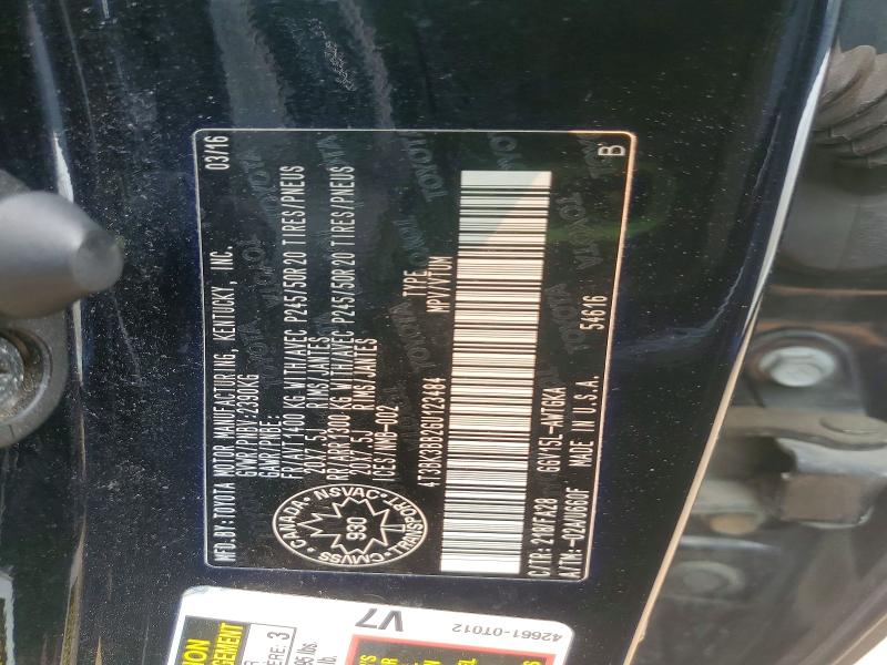 Aukcja sprzedaży 2016 Toyota Venza, vin: 4T3BK3BB2GU123484, numer aukcji: 61098086