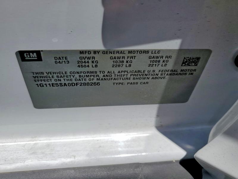 Продаж на аукціоні авто 2013 Chevrolet Malibu, vin: 1G11E5SA0DF288266, номер лоту: 60208346