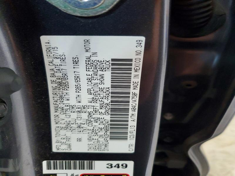 2015 Toyota Tacoma მანქანა იყიდება აუქციონზე, vin: 3TMMU4FN3FM086247, აუქციონის ნომერი: 59309516